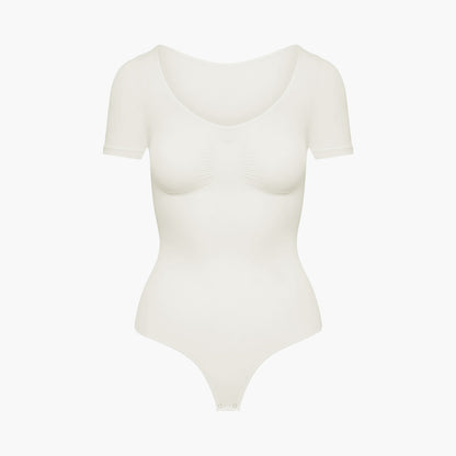 T-Shirt-Bodysuit formende Shapewear mit Kordel