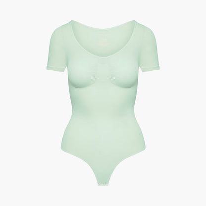 T-Shirt-Bodysuit formende Shapewear mit Kordel