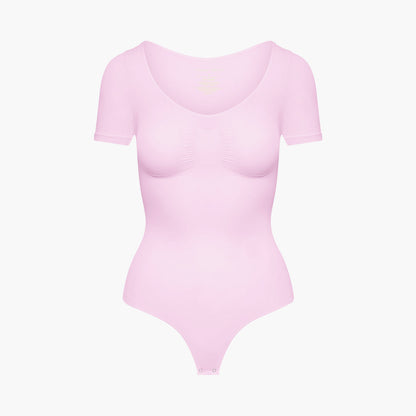 T-Shirt-Bodysuit formende Shapewear mit Kordel