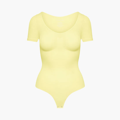 T-Shirt-Bodysuit formende Shapewear mit Kordel