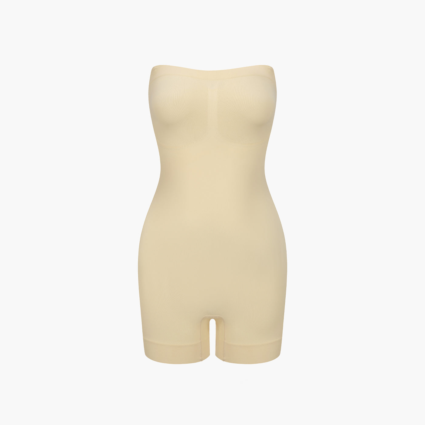 Strapless Bodysuit formende Shapewear mit kurzer Hose