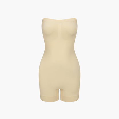 Strapless Bodysuit formende Shapewear mit kurzer Hose