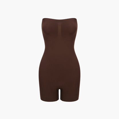 Strapless Bodysuit formende Shapewear mit kurzer Hose