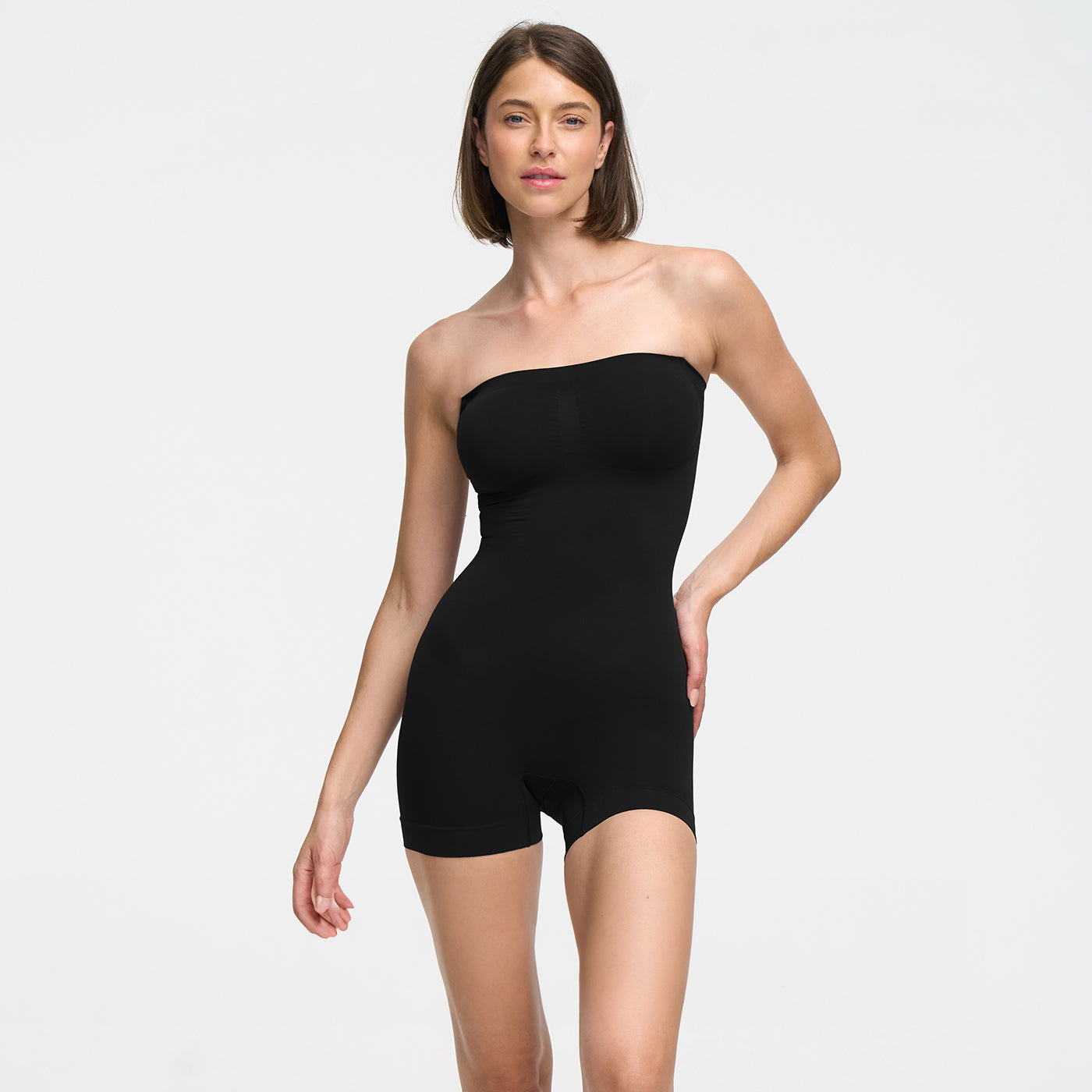 Strapless Bodysuit formende Shapewear mit kurzer Hose