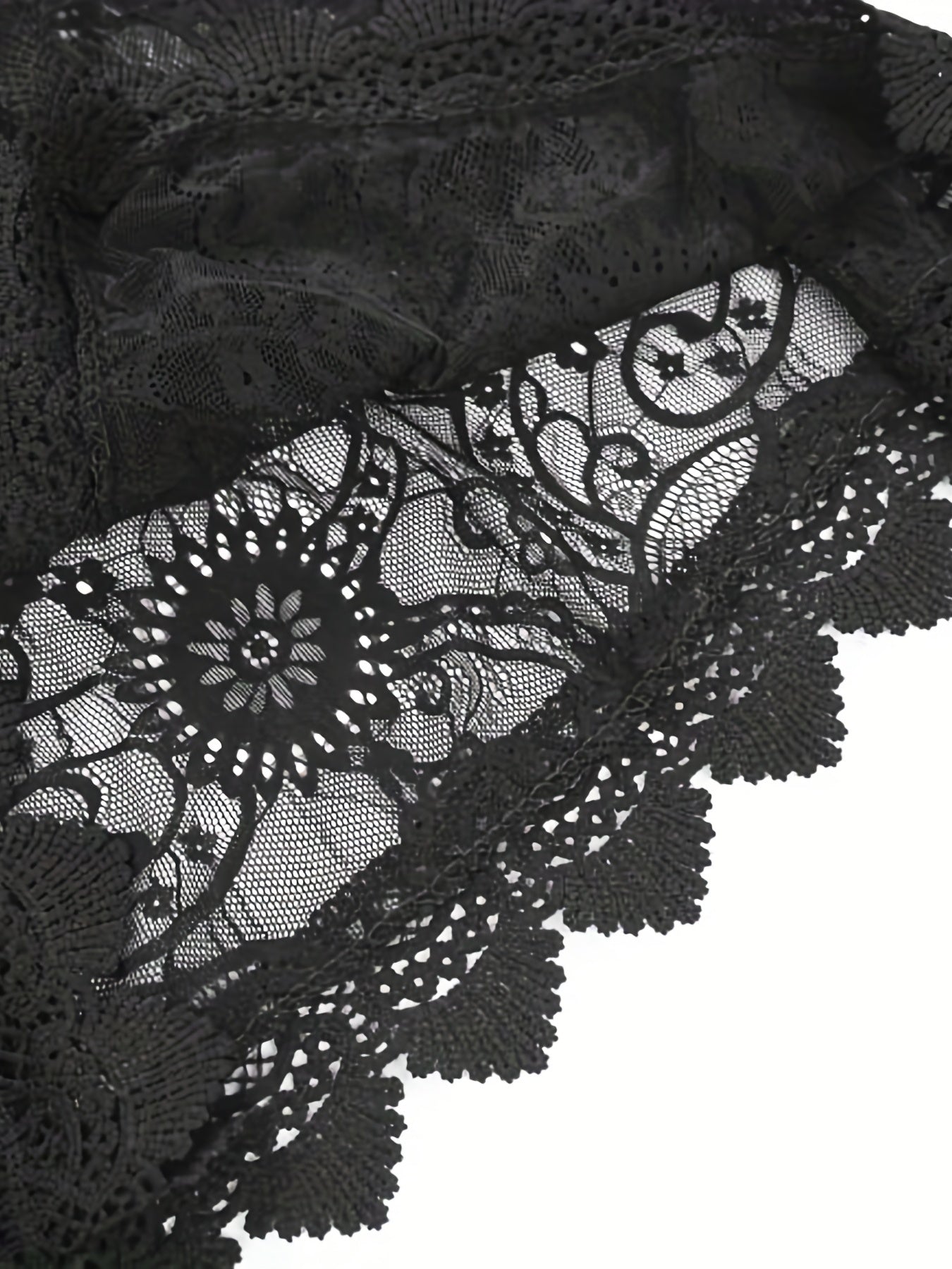 Sexy V-Ausschnitt Spitzen Midi Kleid - Strand Cover-Up