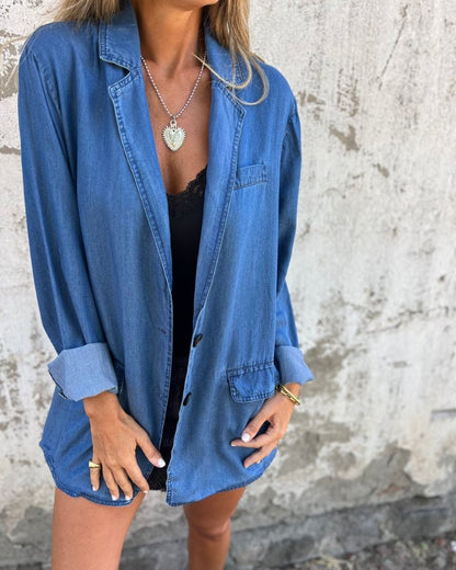 Flurina | Lässiger Jeansblazer