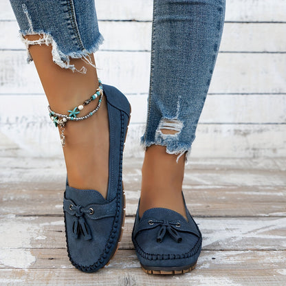 Nadine | Klassische Loafers mit Quastdetail