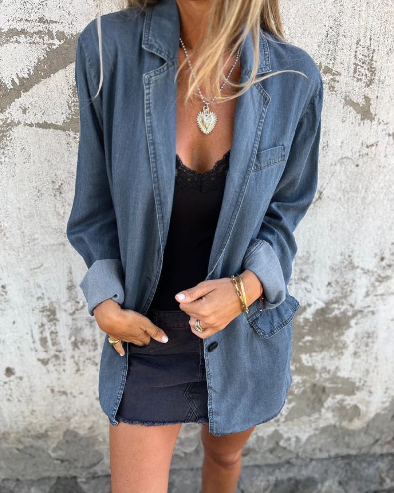Flurina | Lässiger Jeansblazer