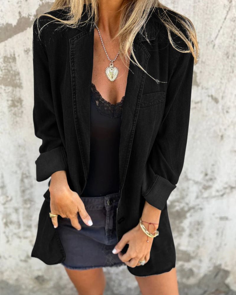 Flurina | Lässiger Jeansblazer