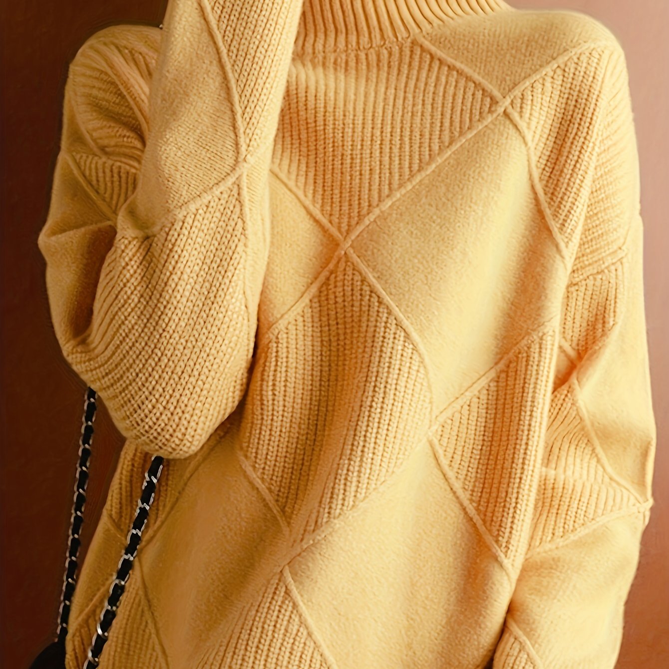 Ameline | Strickpullover mit hohem Kragen