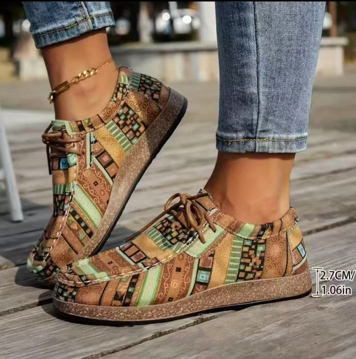 Beeckhoven™ | Bunte Retro Damenschuhe