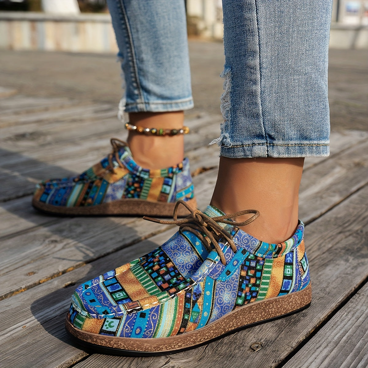 Beeckhoven™ | Bunte Retro Damenschuhe