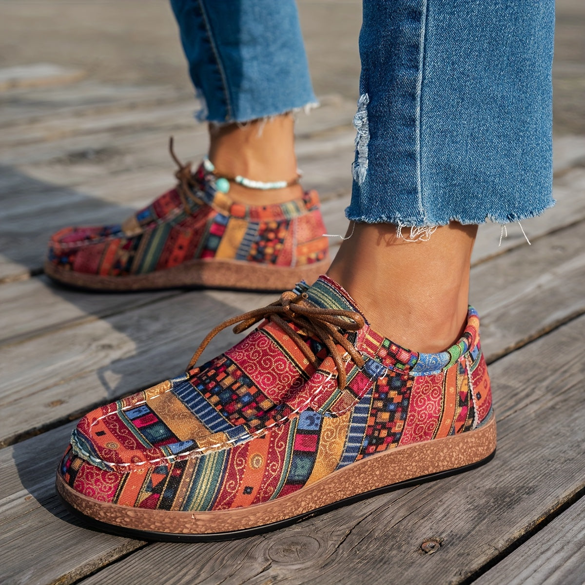 Beeckhoven™ | Bunte Retro Damenschuhe