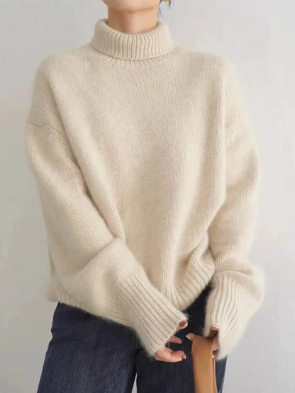 Claudine | Strickpullover mit hohem Kragen