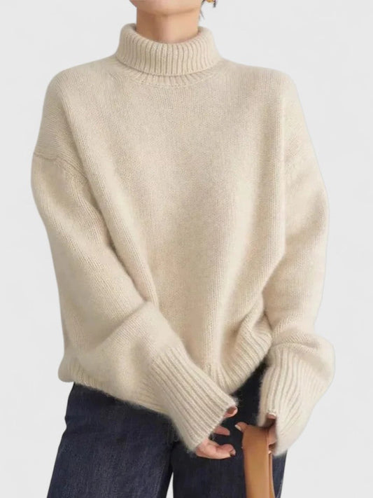 Althea | Eleganter Pullover mit hohem Kragen