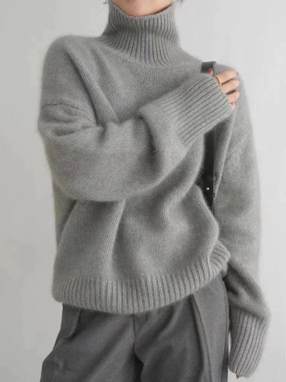 Claudine | Strickpullover mit hohem Kragen