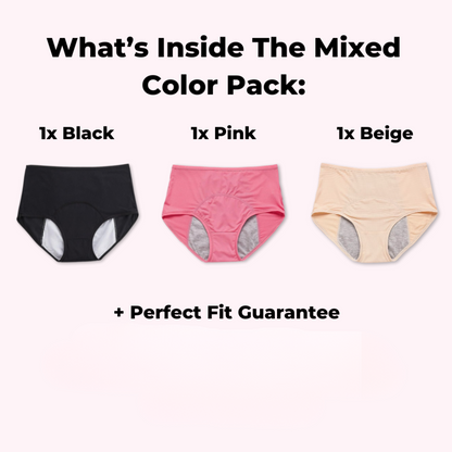 DryLuxe - 100% auslaufsichere Unterwäsche - 3er-Pack