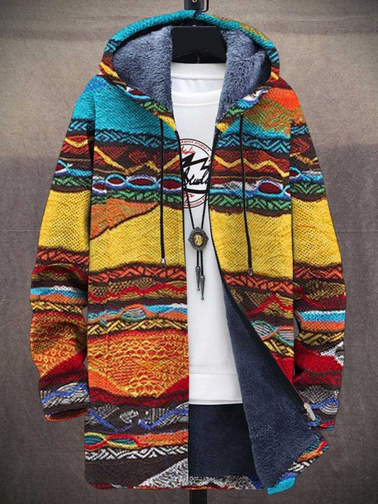 Jindalee | Luxuriöse, kunstinspirierte Strickjacke