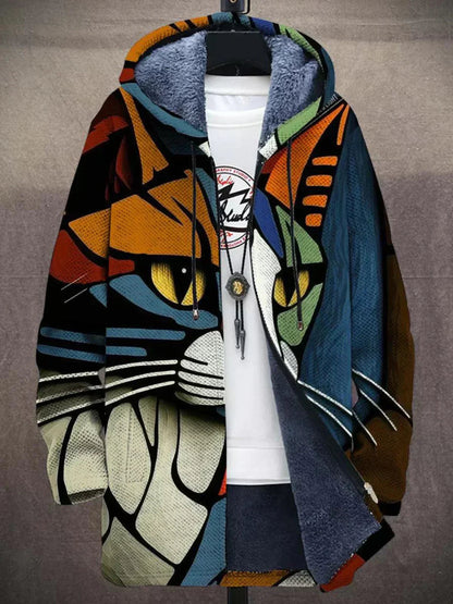 Jindalee | Luxuriöse, kunstinspirierte Strickjacke