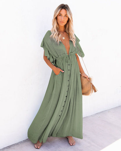 Viraelis - One-Size Sommerbrise Strandkleid