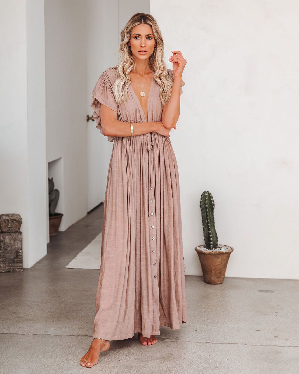Viraelis - One-Size Sommerbrise Strandkleid