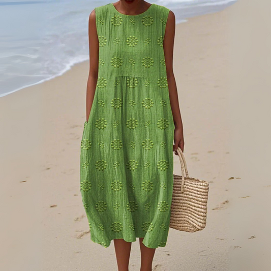 Élodie | Ärmelloses Besticktes Kleid