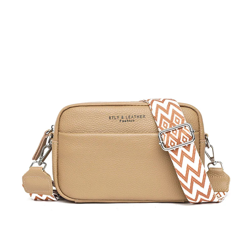 Leder Crossbody-Tasche für Damen Schultertaschen