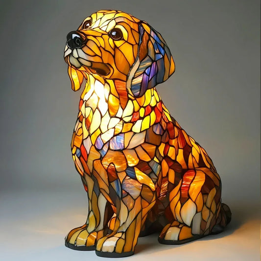 Spirituelles Lys Golden Retriever Figur