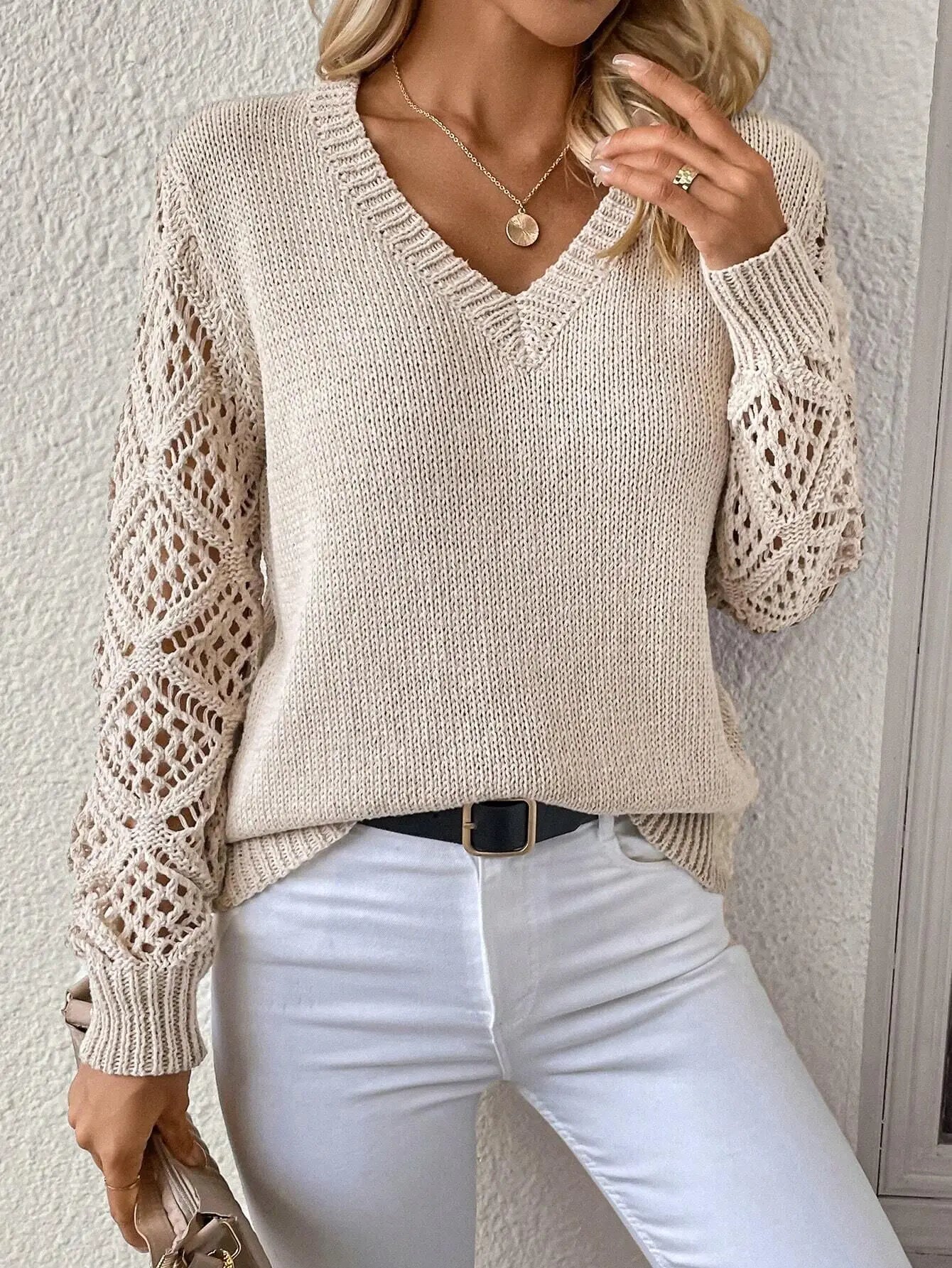 Daisy | Pullover mit V-Ausschnitt