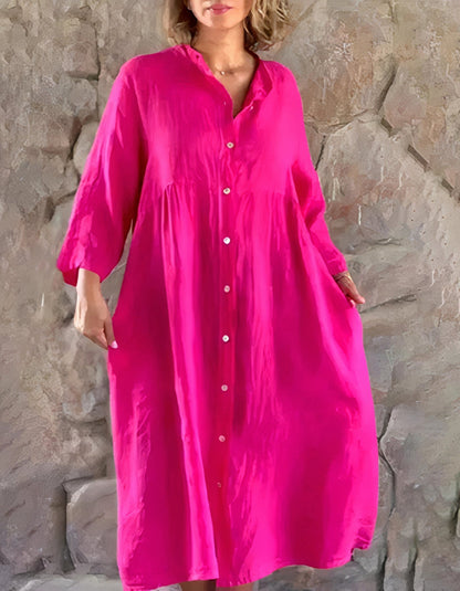 SKYE - Strandkleid aus Baumwolle und Leinen
