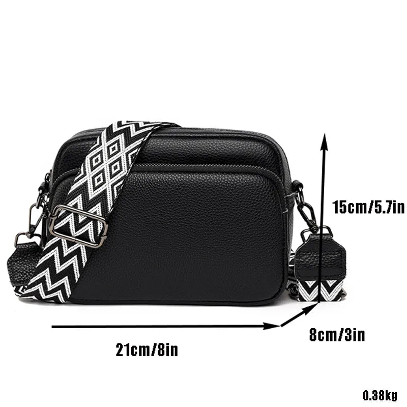 Leder Crossbody-Tasche für Damen Schultertaschen