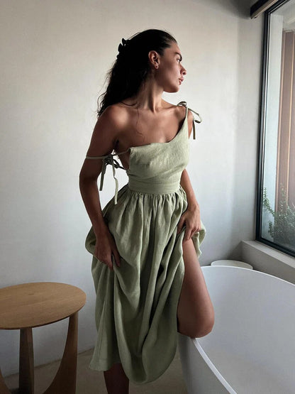 Desirae - lässiges Strandkleid mit offenem Rücken