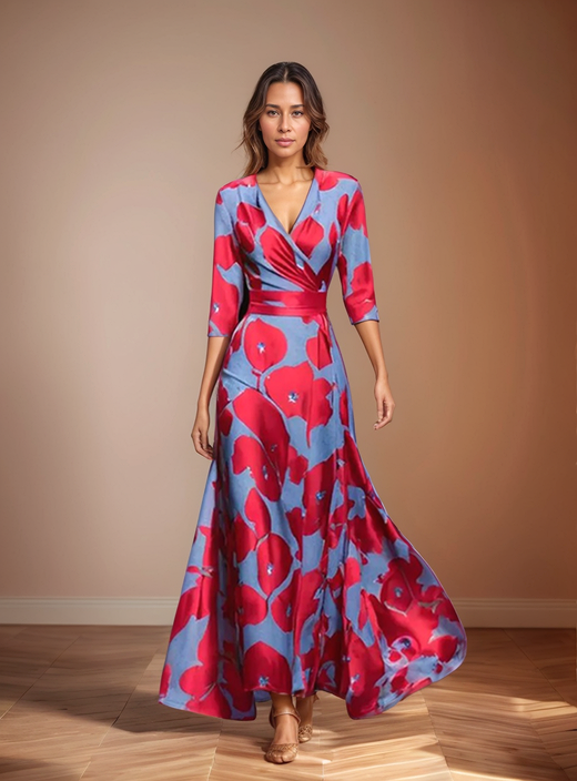 Viraelis - Bunte Blumenkleid