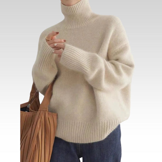 Claudine | Strickpullover mit hohem Kragen