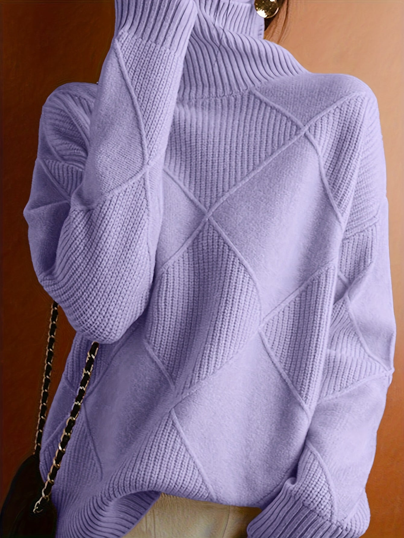 Ameline | Strickpullover mit hohem Kragen