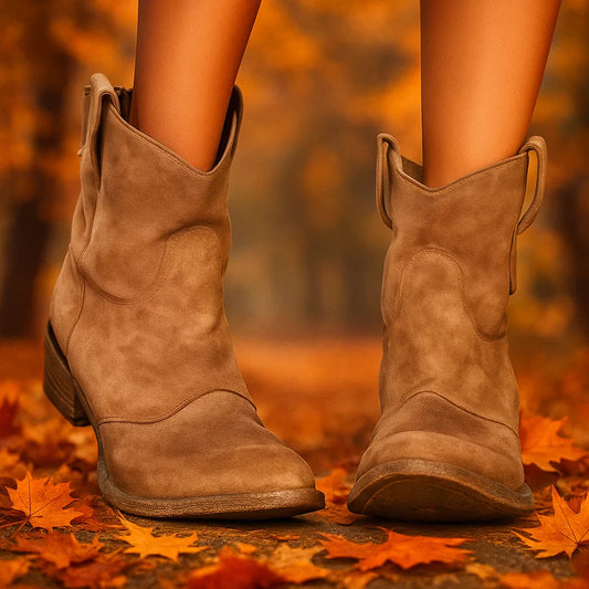 Élisee™ | Zeitlose Wildleder-Stiefeletten in Hellbraun