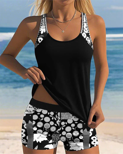 Yara - Sportliches Badeanzug mit Boxer I Letzter Tag 80% Rabatt!