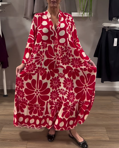 Marielle | Elegantes Maxikleid mit Druck
