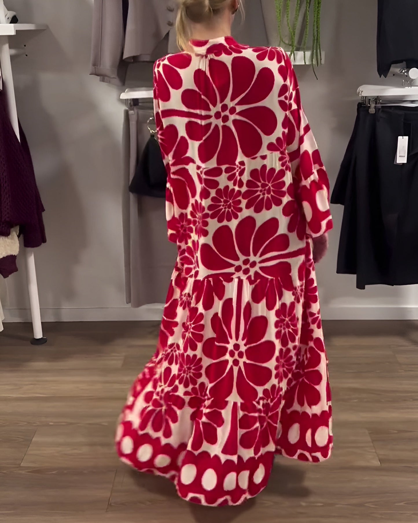Marielle | Elegantes Maxikleid mit Druck