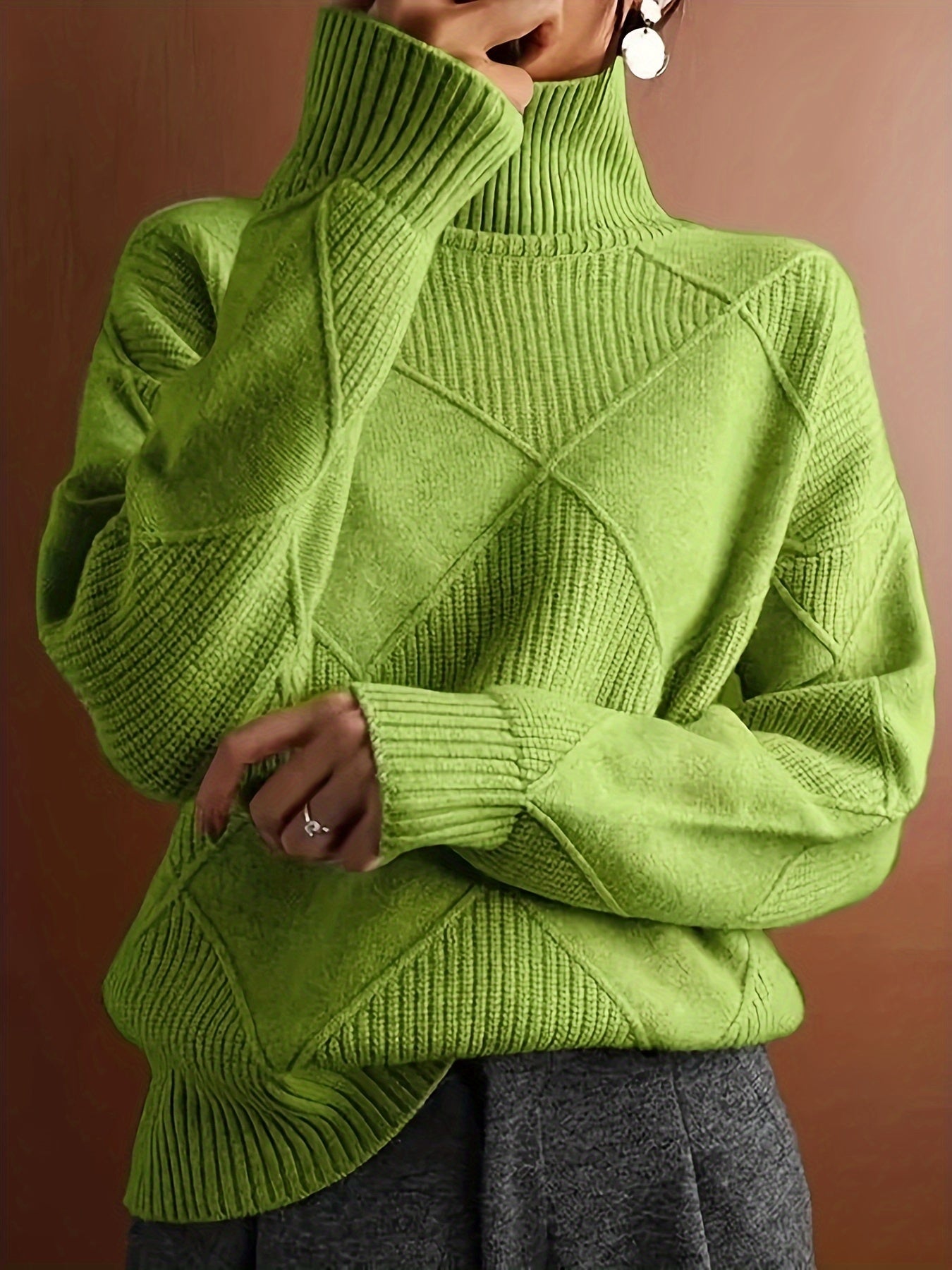 Ameline | Strickpullover mit hohem Kragen