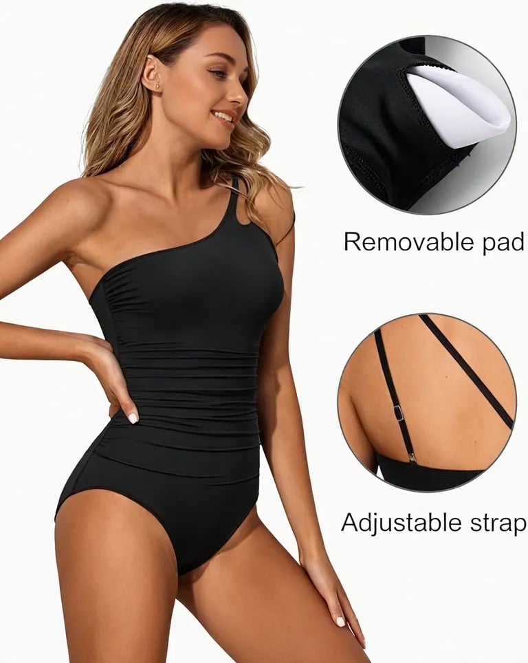 Grace | One-Shoulder Badeanzug - Letzter Tag 80% Rabatt!