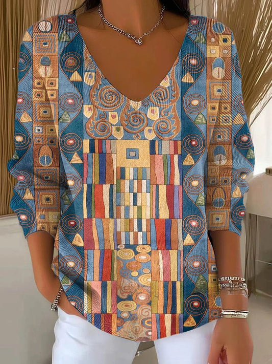 GABRIELLE | Pullover mit V-Ausschnitt