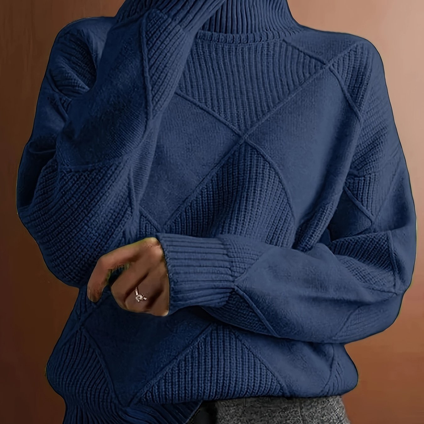 Ameline | Strickpullover mit hohem Kragen