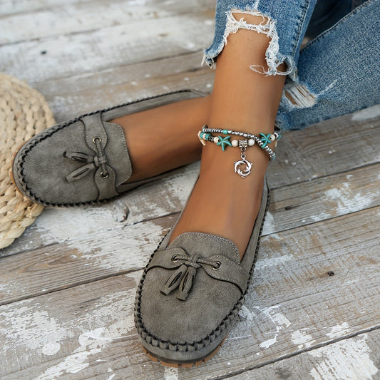 Nadine | Klassische Loafers mit Quastdetail
