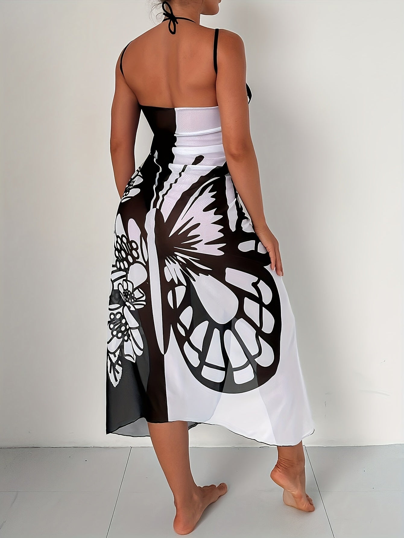 Bohemian Stil Schwimmurlaubskleid