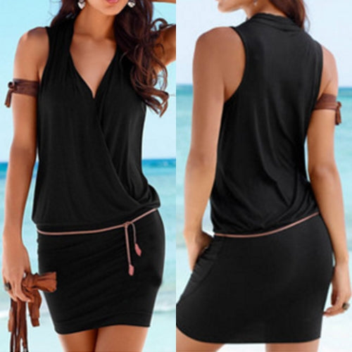 Jazmin - ärmelloses Strandkleid mit V-Ausschnitt