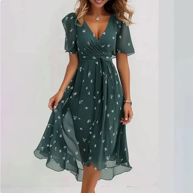 Matilde - Farbenfrohes Maxikleid