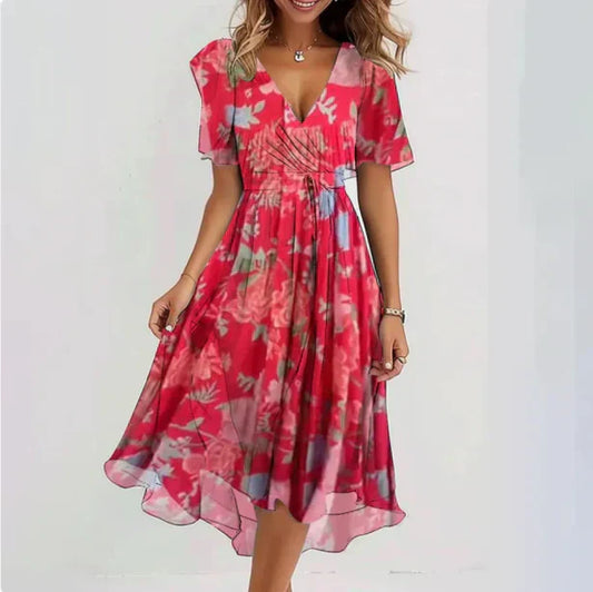 Matilde - Farbenfrohes Maxikleid