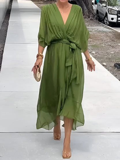 Sylvia™-Kleid mit V-Ausschnitt