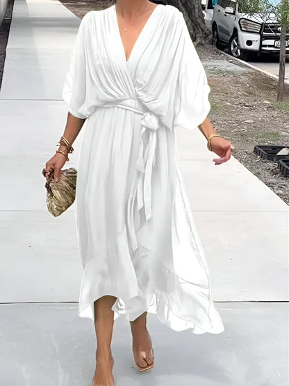 Sylvia™-Kleid mit V-Ausschnitt
